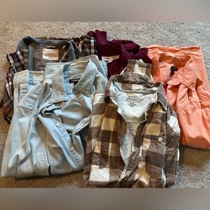 Bundle of five men’s button up shirts